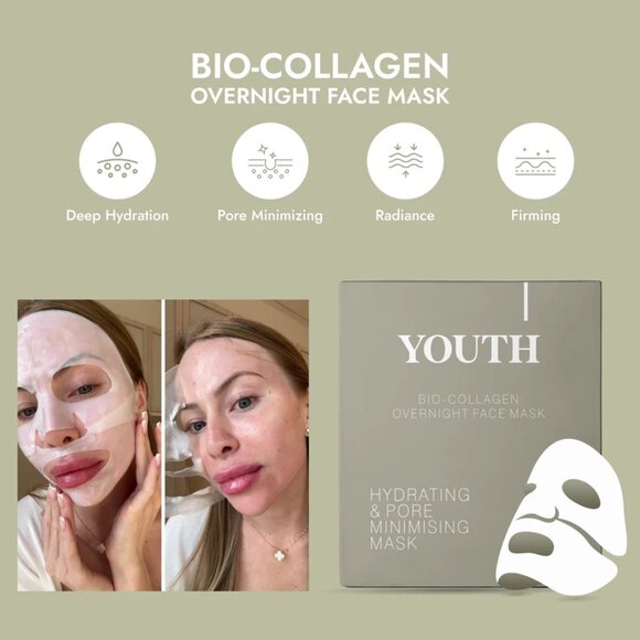 Youth® |  Bio-Collagen Overnight Face Mask - Picture 1 of 3